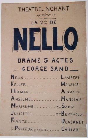 Nello ; © Collections musée George Sand et de la Vallée Noire