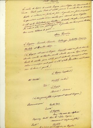 Versification de Consuelo Act.1er ; © Collections musée George Sand et de la Vallée Noire