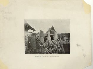 Ruines de l’église et l’ancien choeur de l’église de La Châtre ; © Collections musée George Sand et de la Vallée Noire