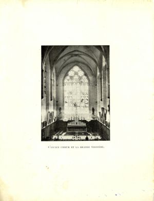 L’ancien choeur et la grande verrière de l’église de La Châtre ; © Collections musée George Sand et de la Vallée Noire