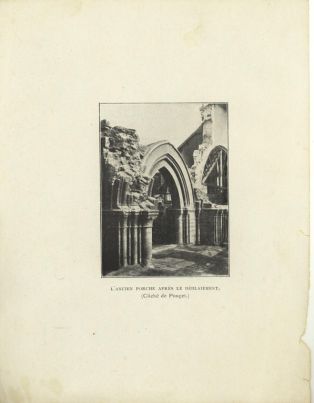 L’ancien porche après le déblaiement de l’église de La Châtre ; © Collections musée George Sand et de la Vallée Noire