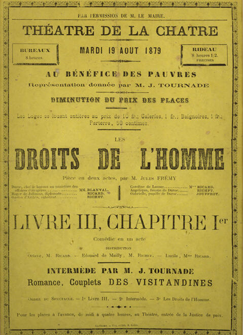 Affiche du théâtre de La Châtre