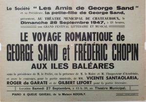 Le Voyage romantique de George Sand et Frédéric Chopin aux Iles Baléares ; © Collections musée George Sand et de la Vallée Noire