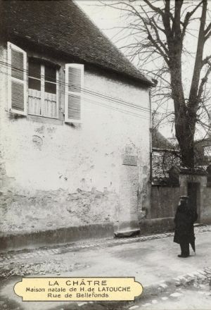 Maison natale d’Henri DE LATOUCHE à La Châtre ; © Collections musée George Sand et de la Vallée Noire