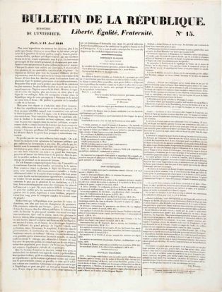 Bulletin de la République N°15 ; © Lancosme Multimédia - Claude DARRÉ