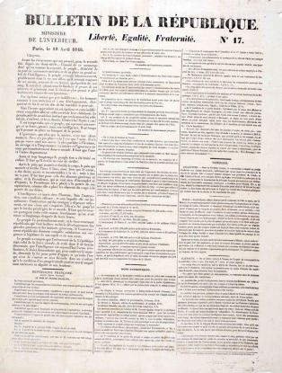 Bulletin de la République N°17 ; © Lancosme Multimédia - Claude DARRÉ