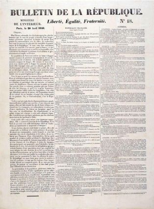 Bulletin de la République N°18 ; © Lancosme Multimédia - Claude DARRÉ