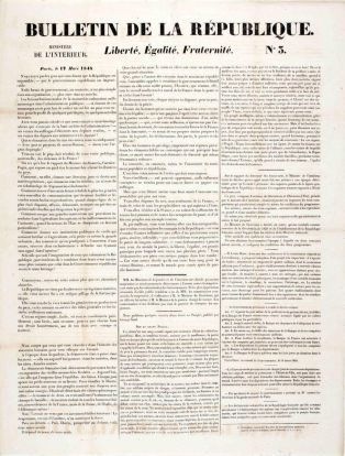 Bulletin de la République N°3 ; © Lancosme Multimédia - Claude DARRÉ