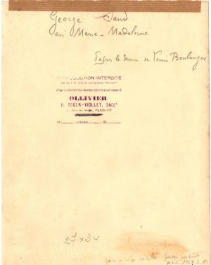 George Sand en Marie-Madeleine ; © Collections musée George Sand et de la Vallée Noire