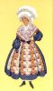 Costume d’une jeune femme de La Châtre vers 1830