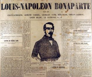 Affiche pour la candidature de Louis Napoléon Bonaparte à la présidence ; © Lancosme Multimédia - Claude DARRÉ