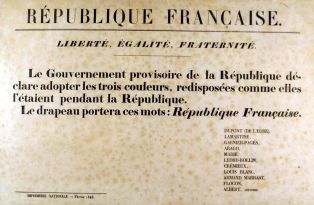 REPUBLIQUE FRANCAISE, affiche 1848 ; © Lancosme Multimédia - Claude DARRÉ
