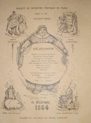 Programme du banquet d’inauguration de la plaque commémorative d’Ardentes ; © Collections musée George Sand et de la Vallée Noire