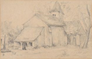 L’église de Nohant (Indre) ; © Collections musée George Sand et de la Vallée Noire