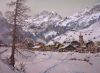Paysage de neige en Savoie