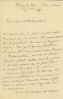 Lettre autographe signée du Marquis Gaspard DE CHERVILLE ...