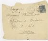 Enveloppe autographe de Charles LE MYRE DE VILLERS adress...