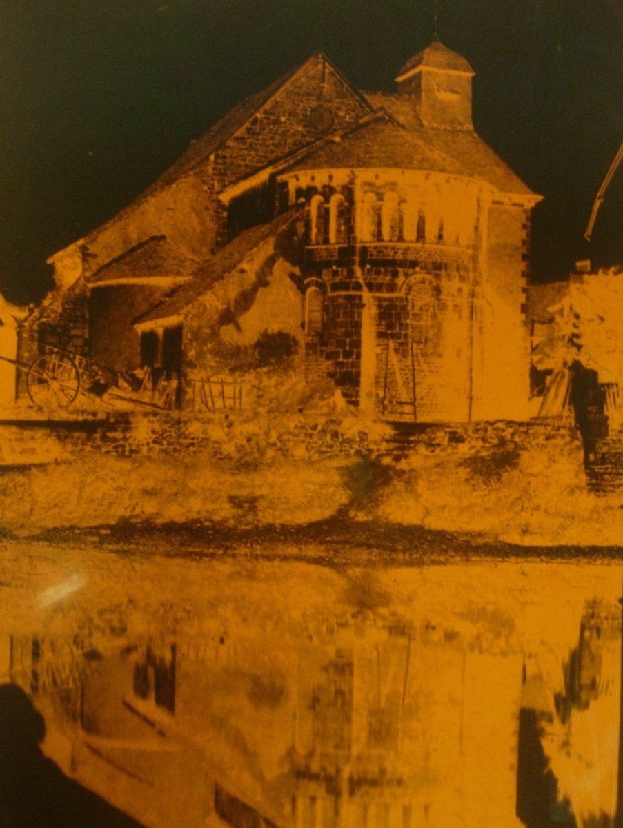 Négatif de la photographie : Ardentes, l'Eglise Saint Martin XIe siècle (titre factice)