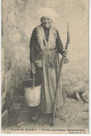 Vieille paysanne berrichonne ; © Collections musée George Sand et de la Vallée Noire