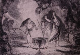 Trois sorcières ; © Collections musée George Sand et de la Vallée Noire