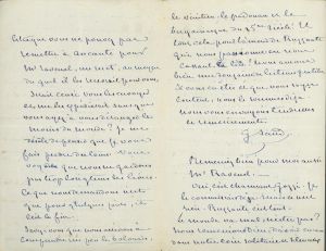 Lettre autographe signée de George SAND à Edouard CHARTON ; © Collections musée George Sand et de la Vallée Noire