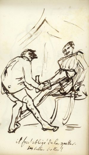 Carnet à dessin “Histoire des bottes” ; © Collections musée George Sand et de la Vallée Noire