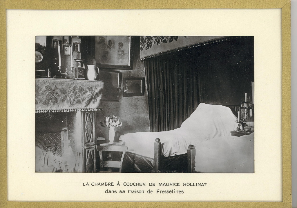 Chambre à coucher de Maurice ROLLINAT dans sa maison de Fresselines