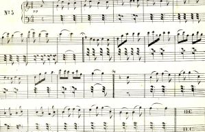 Les bords de l’Indre (quadrille) ; Rose (valse) ; Blanche (Polka) ; © Numérisation SAFIG