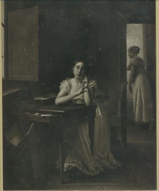 Marceline DESBORDES VALMORE et sa fille Ondine ; © Collections musée George Sand et de la Vallée Noire