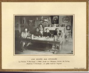 Une soirée aux Epingués ou le repas en commun ; © Collections musée George Sand et de la Vallée Noire