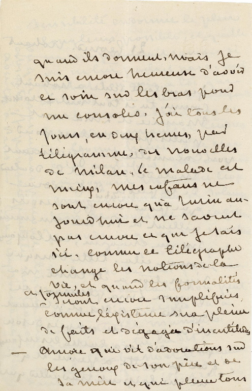 Lettre autographe signée de George SAND à Gustave FLAUBERT