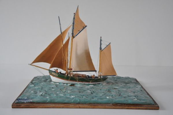 diorama ; thonier dundee en pêche ; © Photo Musée de la Pêche