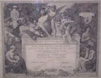 Exposition universelle de 1900 - Diplôme de médaille d'ar...
