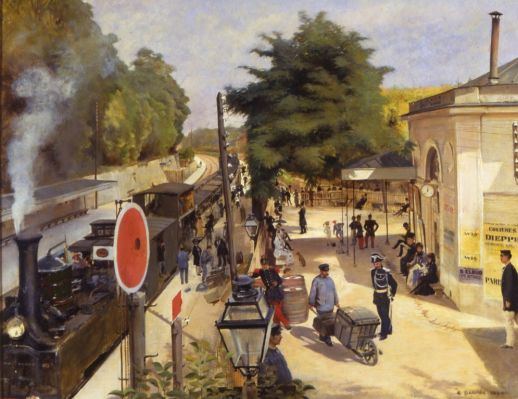 La Station de Saint-Cloud, 1880 ; © DANTAN Édouard ; © Musée des Avelines - Ville de Saint-cloud ; ©  S. Ageorges