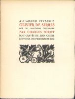 Au grand Vivarois Olivier de Serres ode du quatrième cent...