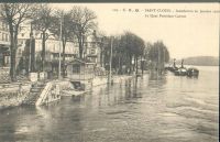 103. St-Cloud. Inondation 1910. Le Quai du Président Carnot