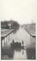74. Sèvres. Inondation 1910. La Gare du Pont de Sèvres.