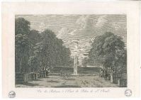 Vue des Parterres à l’Ouest du Palais de St-Cloud