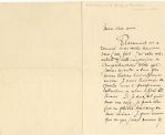 Lettre adressée à St Georges de Bouhélier (1876-1947)
