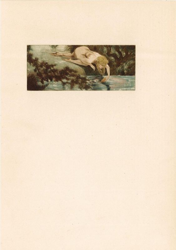 ensemble de 22 estampes de William Fel ayant illustré l’ouvrage Les Poëmes d'Henri de Régnier