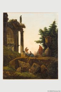 Paysage avec des ruines, v. 1830