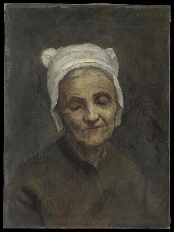 portrait de vieille femme (titre factice)