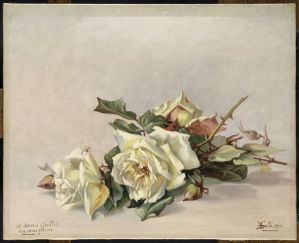 Nature morte aux roses (titre factice) ; © Adrien DIDIERJEAN, RMN