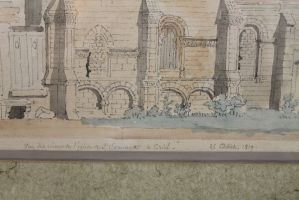 Vue des ruines de l'église de St Evremond à Creil (titre inscrit)