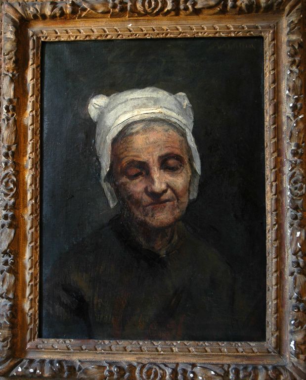 portrait de vieille femme (titre factice)