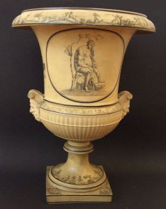 vase ; Pan / Hermès confiant Dyonisos à Inô (titre factice)