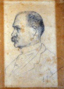 cadre ; Portrait de Mr Crouzet (titre inscrit)