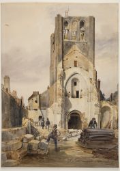 Charles PENSÉE, Démolition de l’église Saint-Pierre-Empont, 1830, n° INV 2007.3.1, Hôtel Cabu – Musée d’histoire et d’archéologie, Orléans