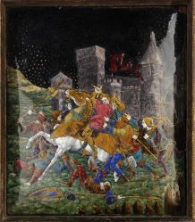 Scènes de la vie de Jeanne d’Arc (détail panneau central), France, Hôtel Cabu - Musée d'histoire et d'archéologie, Orléans