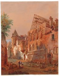 Charles PENSÉE, Ancienne université d’Orléans détruite en 1827, 1846, n° INV 999.32.1, Hôtel Cabu – Musée d’histoire et d’archéologie, Orléans